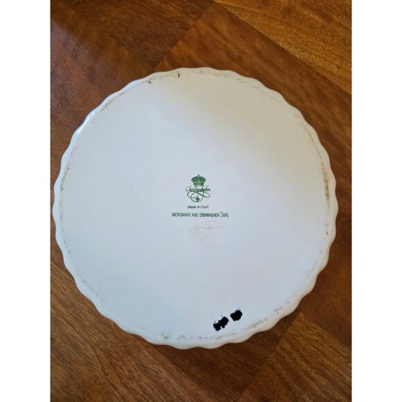 Rose Pattern Christineholm Quiche Pie Baking Dish 10" Micro Dishwash Safe - Picture 3 of 5